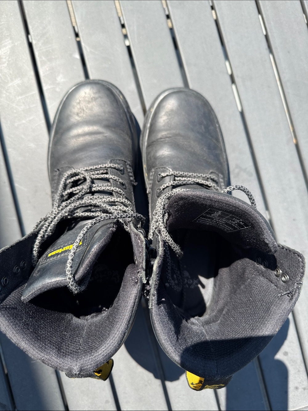 Dr. Martens Black Leather Lace-Up Boots - Picture 7 of 7